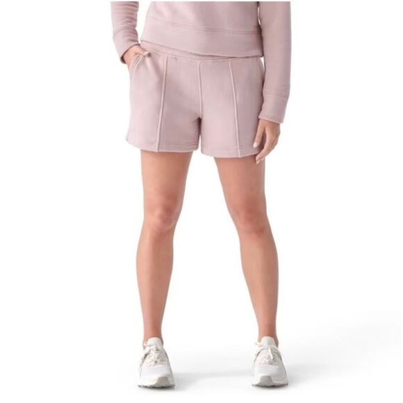 SmartWool Recycled Terry Merino Wool Blend Short in Mauve Women’s Size S NWT - Picture 1 of 7